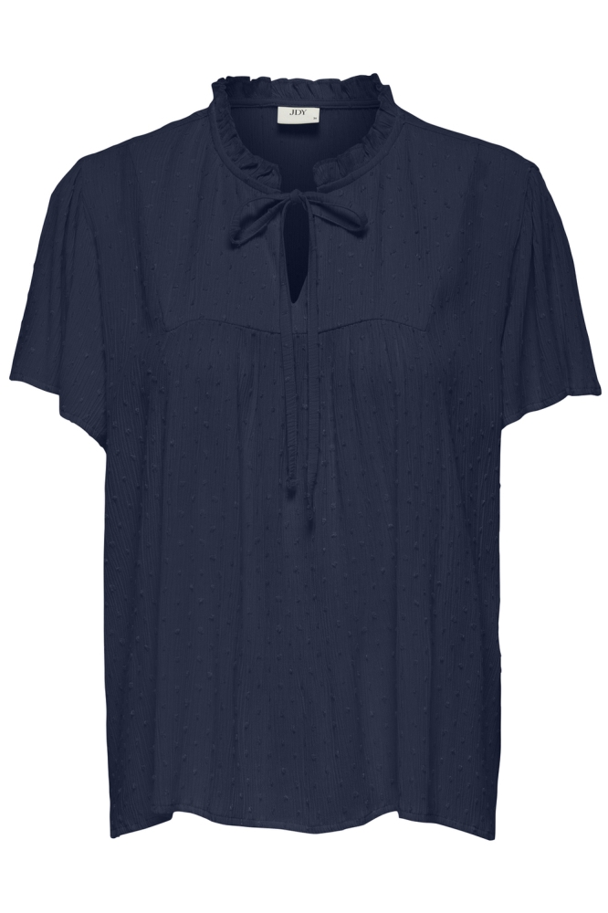 JDYLIMA LIFE S/S TOP WVN NOOS 15207809 BLACK IRIS